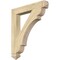 Ekena Millwork Olympic Arts & Crafts Rough Sawn Bracket, Douglas Fir, 4"W x 28"D x 32"H BKT04X28X32OLY03RDF - alternate 1